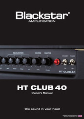 Blackstar Amplification HT CLUB 40 Mode D'emploi