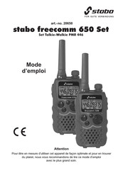 stabo Freecomm 650 Set Mode D'emploi