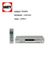 Pioneer 1529510 Mode D'emploi