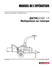 Wallenstein BXTR6438F Manuel De L'opérateur