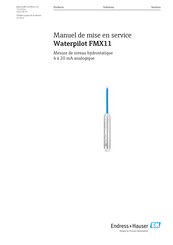 Endress+Hauser Waterpilot FMX11 Manuel De Mise En Service