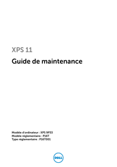 Dell XPS 9P33 Guide De Maintenance