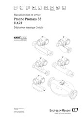 Endress+Hauser Proline Promass 83 HART Manuel De Mise En Service