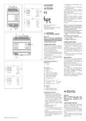 Bpt A/200R Instructions Pour L'installation