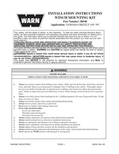 Warn 80540 Instructions De Montage