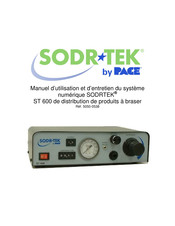 Pace Sodrtek ST 600 Manuel D'utilisation Et D'entretien