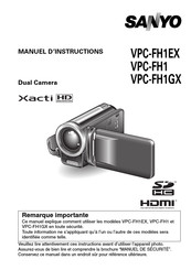 Sanyo Xacti VPC-FH1EX Manuel D'instructions