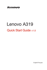Lenovo A319 Guide De Démarrage Rapide