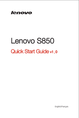 Lenovo S850 Guide De Démarrage Rapide