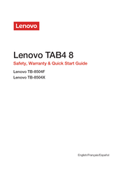 Lenovo TB-8504F Guide De Démarrage Rapide