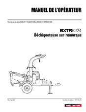 Wallenstein BXTR5224 Manuel De L'opérateur