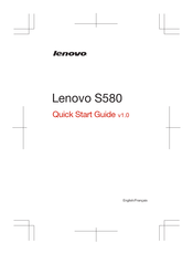 Lenovo S580 Guide De Démarrage Rapide