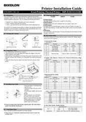 BIXOLON SRP-F313II Guide D'installation