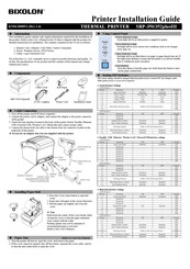 Bixolon SRP-350plusIII Guide D'installation