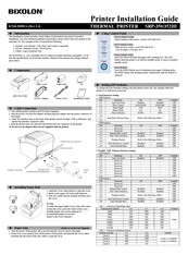 Bixolon SRP-350III Guide D'installation