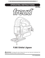 Freud FJ85 Instructions D'utilisation