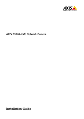 Axis P3364-LVE Guide D'installation
