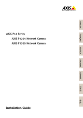 Axis P1364 Guide D'installation