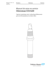 Endress+Hauser Chloromax CCS142D Manuel De Mise En Service