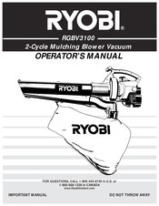 Ryobi RGBV3100 Manuel De L'utilisateur