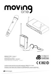 dB Technologies moving one B - 823-832 MHZ B6 UHF Mode D'emploi