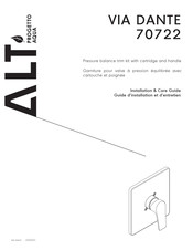 Alt VIA DANTE 70722 Guide D'installation Et D'entretien