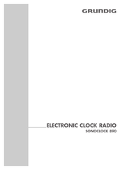 Grundig Sonoclock 890 Mode D'emploi