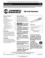 Campbell Hausfeld TL0501 Instructions D'utilisation