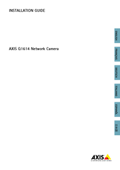 Axis Q1614 Guide D'installation