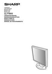 Sharp LL-T1815 Mode D'emploi