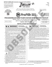 Zoeller ProPak 508/98 Instructions D'utilisation