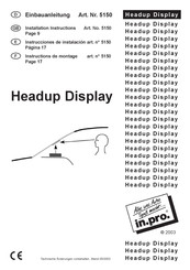 INPRO Headup Display 5150 Instructions De Montage