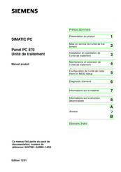 Siemens SIMATIC PC 870 Manuel Produit