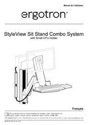 Ergotron StyleView 888-45-207-W-02 Manuel De L'utilisateur