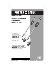 Porter Cable 7801 Manuel D'instructions