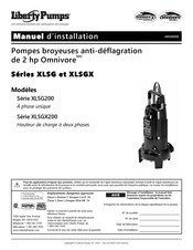 Liberty Pumps XLSGX200 Serie Manuel D'installation