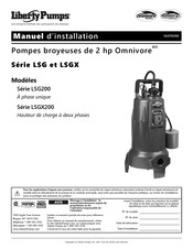 Liberty Pumps LSG Série Manuel D'installation