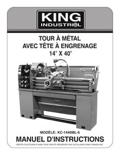 King Industrial KC-1440ML-6 Manuel D'instruction