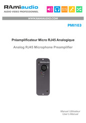 Ramiaudio PMI103 Manuel Utilisateur