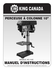 King Canada KC-110C Manuel D'instructions