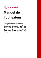 Transcend StoreJet 25H3 Manuel De L'utilisateur