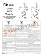 Pfister Marielle LG34-3T Serie Instructions D'installation