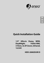 Eneo HDD-2080Z03IR D Guide D'installation Rapide