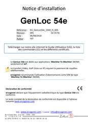 Ercogener GenLoc 54e Notice D'installation