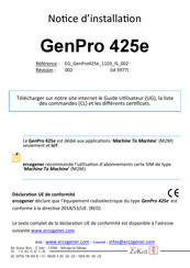 Ercogener GenPro 425e Notice D'installation