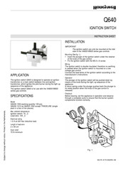 Honeywell Q640A 1002 Fiche D'instructions