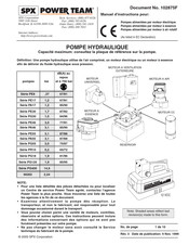 SPX POWER TEAM PG30 Serie Manuel D'instructions