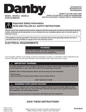 Danby DCR016A3BBUD5 Guide D'utilisation Et Soins De Propriètaire