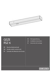 GEZE RSZ 6 Instructions De Montage
