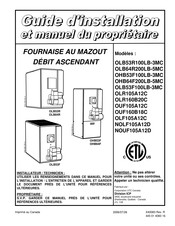 ICP OLR105A12C Guide D'installation Et Manuel Du Propriétaire